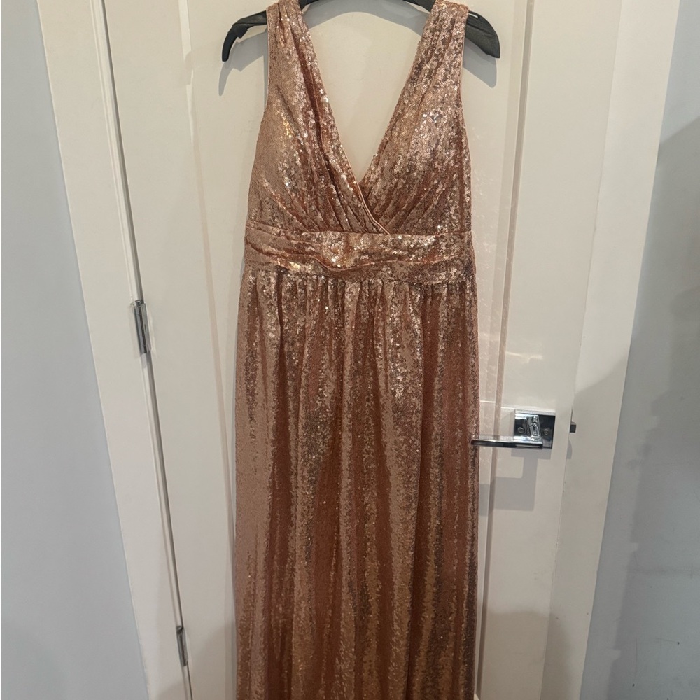 Sparkling Gold Sequin Gown